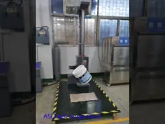 Пластичные падение испытательного оборудования лаборатории Droping мусорного бака и метр высоты 1,5 до 2 тестера удара video