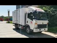 Howo 6 тележек светлой обязанности коммерчески с закрытой коробкой 3 тонны video