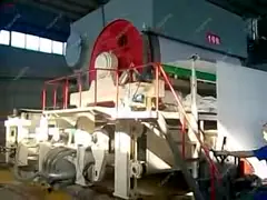 Машина делать туалетной бумаги полотенца кухни 	3600mm используемый отход повторно использует пульпировать video