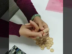 Кроватки пальца латекса анти- статических перчаток ASTM D3772 общецелевые белые напудренные video