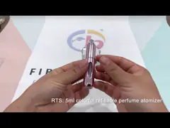 Красочные Рефиллабле стеклянные бутылки брызг духов, бутылка брызг духов 5мл video