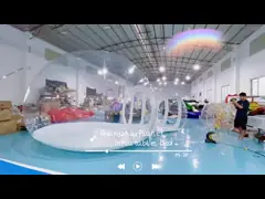 шатер пузыря 6m на открытом воздухе располагаясь лагерем ясный раздувной video