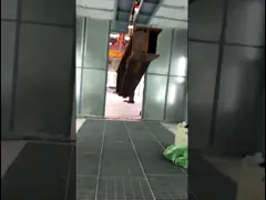 Профессиональное оборудование для нанесения покрытий, стальной профиль, распылительная камера для нанесения краски video