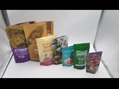 Цифров печатая doypack с сумкой гайки мешка стойки упаковки слоистой пластмассы молнии подгонянной сумкой вверх пакуя упаковывая video