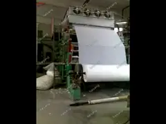 Cotton Waste Recycling Toilet Roll Making Machine 6T / D 120m / Min