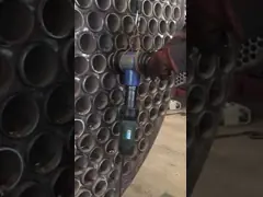 Машина трубы теплообменного аппарата скашивая video