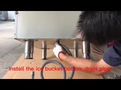 машина льда снежинки 1100W автоматического фторида R404a свободная промышленная video