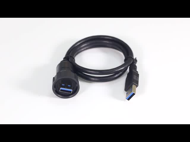 Cnlinko IP67 загерметизировало водоустойчивый женский круговой USB штифта печатает соединитель держателя панели видео