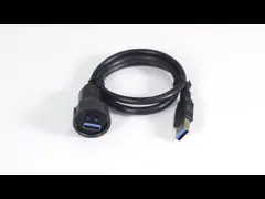 Cnlinko IP67 загерметизировало водоустойчивый женский круговой USB штифта печатает соединитель держателя панели video