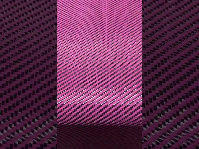 C03K15T-195-pink carbon fiber & aramid fiber hybrid fabric twill