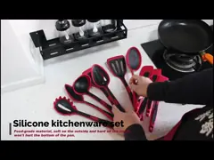 Стандарт LFGB не вставляет шпатель тернера силикона 11 части video