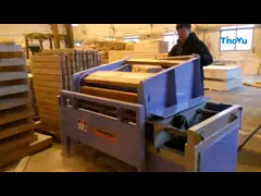 Используемая машина Notcher паллета стрингера Newman американская деревянная video