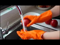 Latex Dishwashing M35g Household Cleaning Gloves