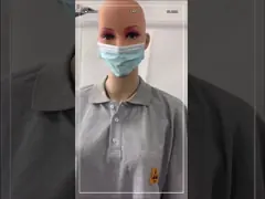 5 связанный Mm рукав рубашки ПОЛО хлопко-бумажной ткани противостатический короткий со знаком ESD video