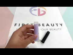 Белая пластиковая ясная Recyclable Refillable пустая трубка губной помады 5g video