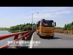 Высокий тип ведра тележки 18m Howo осмотра моста приспособляемостьи video