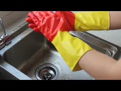 Durable Household Kitchen Rubber Gloves For Cleaning And Dishwashing