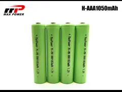 300 Cycles EN61951 1.2V 1050mAh NiMh AAA Batteries IEC