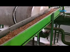 машина для просушки волокна кокоса 55kW роторная для сухих волокон завода video