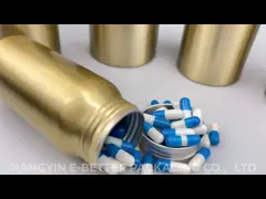 120ml Gold Natural Silver CRC Screw Cap Aluminum Tablet Bottle