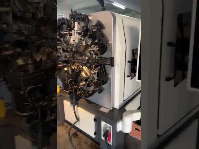 4mm Cam Wire Rotary Spring Forming Machine With Spinner Easy To Operate video