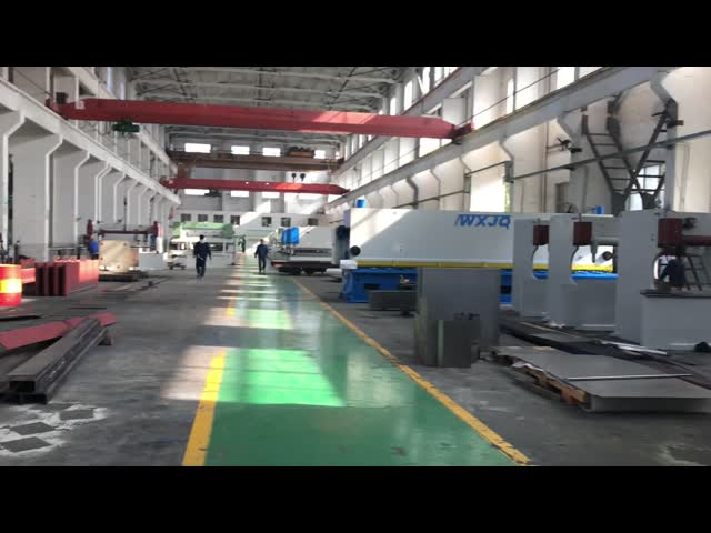 Hydraulic sheet metal shear Drive H13 Balde NC Guillotine Shear For Thick Steel Cutting