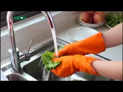 XL Red Latex 45 G - 80 G Rubber Cleaning Gloves