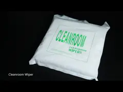 Двойник полиэстера счищателя чистой комнаты 140GSM вяжет размер 4 счищателя x4» 6 x6» 9 x9» 12 x12» video