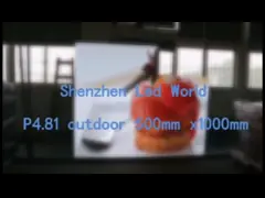 Прокат приведенный дисплея этапа P3.91 фона на открытом воздухе рекламируя с легковесом video