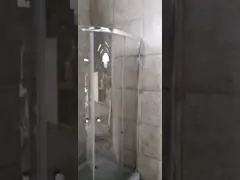 Приложения ливня ванной комнаты с раздвижными дверями, стеклянным аттестованным КЭ душевых кабин video