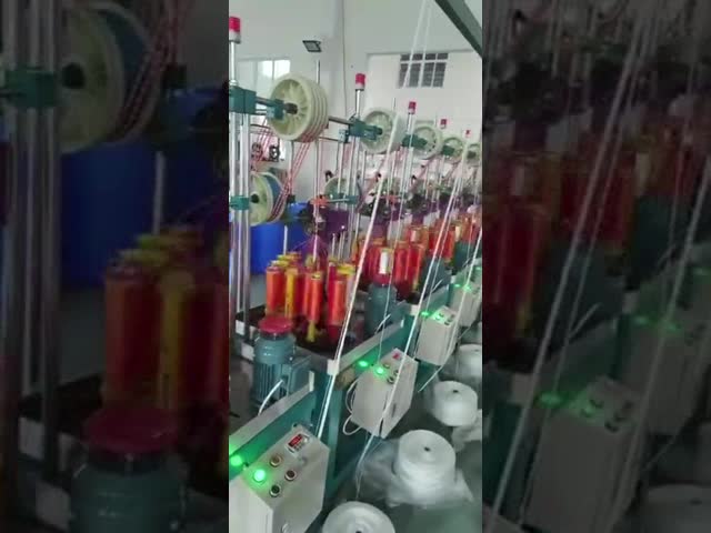 Машина проводки провода HDPE 2 шпинделей заплетая с датчиком пряжи сломленным