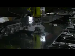 Шестиугольный металл пефорировал плиту тонколистовой стали пробивая video