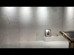 Цвет проницаемости способной к возрождению воздуха размера см плитки 60*120 фарфора 24x48 точной супер белый video