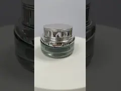 Electroplate 30g 50g Environmental Protection Cosmetic Jars Cream Bottles OEM