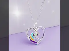 Ожерелье единорога радуги SS волшебного подарка Fadeless video