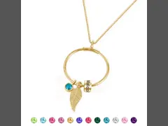 SS304 персонализировало ожерелье Birthstone video