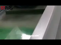 Машина шредера ненужного волокна пластиковая с управлением 8-16мм ПЛК Сименса video