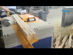 Одиночный главный паллет Notcher для американского деревянного паллета стрингера video