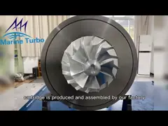 Корпус подшипника турбокомпрессора T-  / T-TCR14 для тяжелого дизельного топлива, судового дизельного топлива, биотоплива и газовых двигателей video