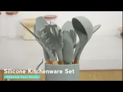 не шпатель силикона ручки 13Pcs установил с деревянной ручкой video