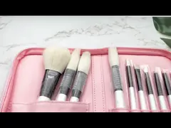 Многофункциональный набор щетки 19*4cm макияжа волос козы 10PCS video