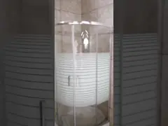 Крася горизонтальные приложения ливня угла нашивки, кабины ливня ванной комнаты video