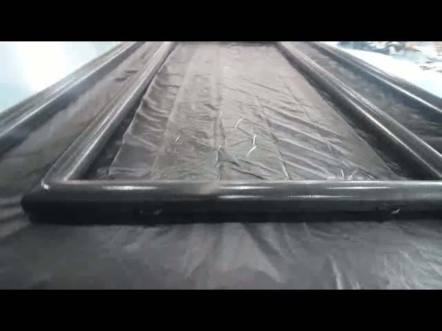 Black PVC Tarpaulin 5x3m Inflatable Car Washing Mat
