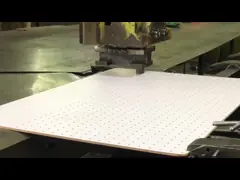 Mdf меламина 12mm пефорировал доску для мебели гондолы включая в набор отложенных изменений video