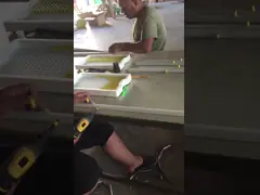 Installation for poultry drinking line water square pipe nipple drinker