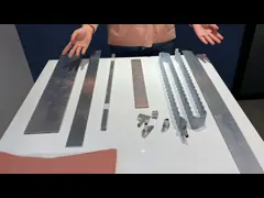 Щит между источником света и механизмом клетки батареи IATF 21700 змейчатый алюминиевый video