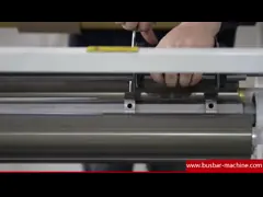 Питаясь резать Discharging машина полиэстровой пленки разрезая video