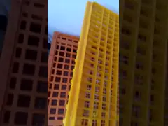 PE 28.5cm Height 14 Chicken 50kgs Plastic Poultry Crate