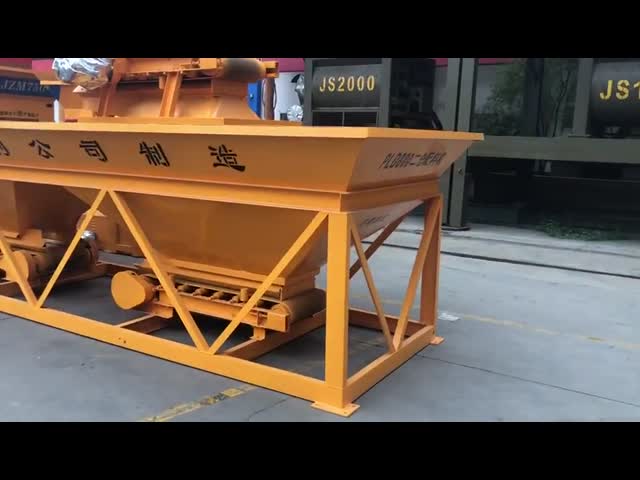 Máquina de tratamento por lotes concreta automática com o escaninho Pld2400 de 4 agregados