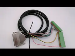 Soldering Electrical Wire harness with DB25 add DB9 Male / Female PVC connector